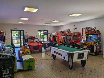 Billard dans l'établissement Mobilhome 642 3 chambres Siblu La Réserve