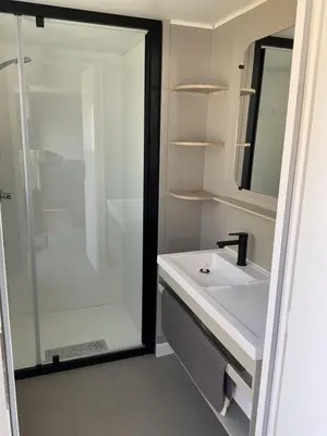 Salle de bains dans l'établissement Rêves de pins