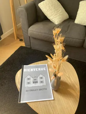 Coin salon dans l'établissement Appartement 4 étoiles dans propriété classée