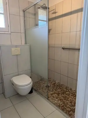 Salle de bains dans l'établissement La Casita, à 10 minutes de la plage
