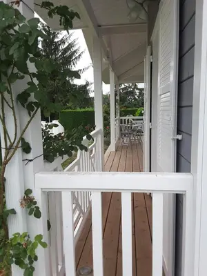 Balcon ou terrasse dans l'établissement Maison proche du Bassin d'Arcachon