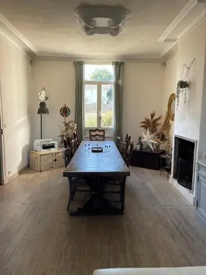 Coin salon dans l'établissement Maison chaleureuse Bassin d Arcachon