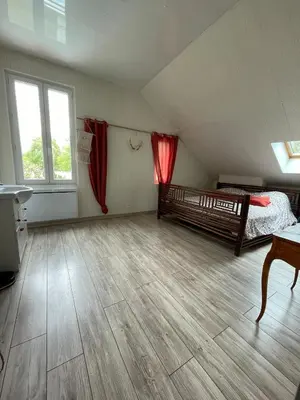 Un ou plusieurs lits dans un hébergement de l'établissement Maison chaleureuse Bassin d Arcachon
