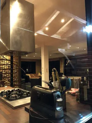 Cuisine ou kitchenette dans l'établissement Villa de l'océan