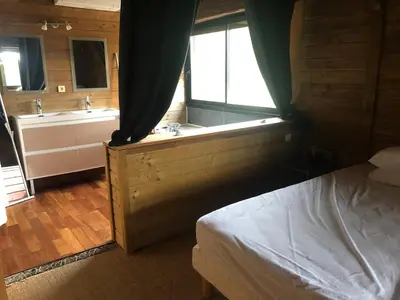 Un ou plusieurs lits dans un hébergement de l'établissement Villa de l'océan