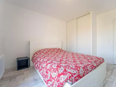 Un ou plusieurs lits dans un hébergement de l'établissement Appartement T3 neuf à Mimizan, 4 pers, proche centre, jardinet, parking inclus - FR-1-50-173