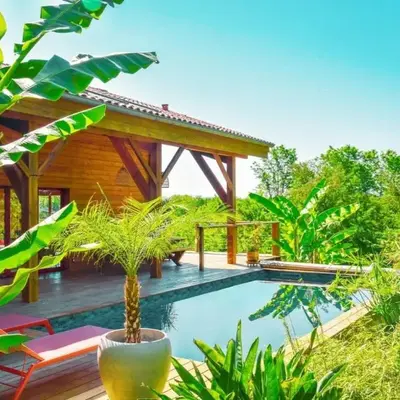 Villa éco-lodge sur pilotis - Piscine