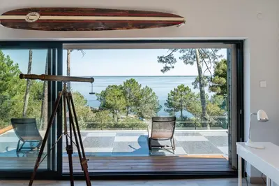 Balcon ou terrasse dans l'établissement Villa-SONNIER-Biscarrosse