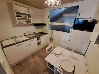 Cuisine ou kitchenette dans l'établissement Les instants de Dax - Au coeur des thermes