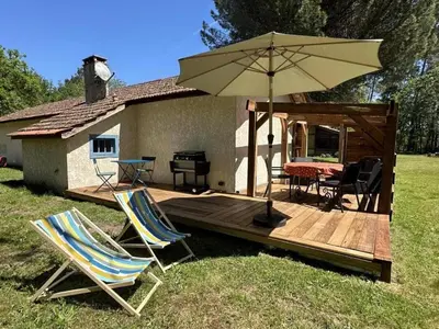 Jardin de l'établissement Le gite de mia