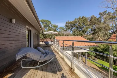 Balcon ou terrasse dans l'établissement Villa Hossegor