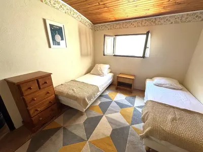 Un ou plusieurs lits dans un hébergement de l'établissement Maison de charme au cœur du Moulleau, 4 couchages - FR-1-474-279
