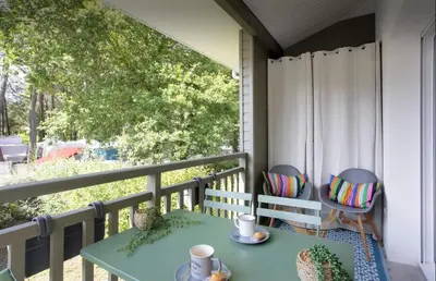 Balcon ou terrasse dans l'établissement Appartement Lumineux et Calme