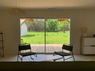Jardin de l'établissement Les Nids de Galleben - La Villa Biscarrosse