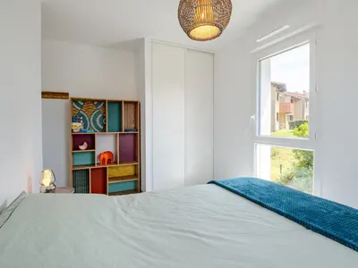 Un ou plusieurs lits dans un hébergement de l'établissement Apartment Domaine du belvédère-2 by Interhome