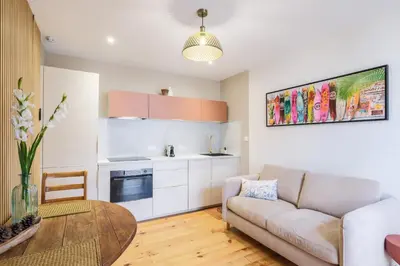 Cuisine ou kitchenette dans l'établissement Villa l'Escapade Landaise