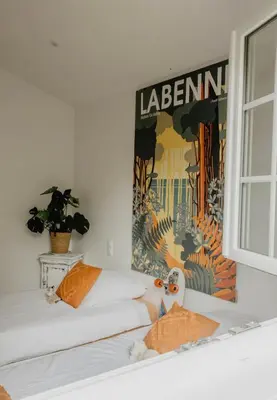 Un ou plusieurs lits dans un hébergement de l'établissement LaChillmaisonnette