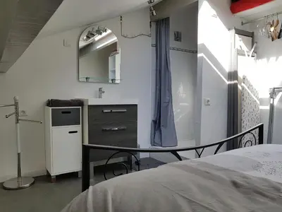 Cuisine ou kitchenette dans l'établissement L'escapade Landaise, Confort, Plage et Soleil