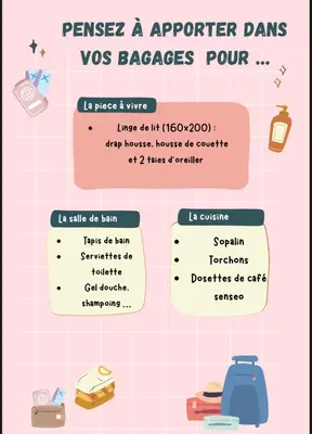 Plan de l'établissement Studio dans les Landes