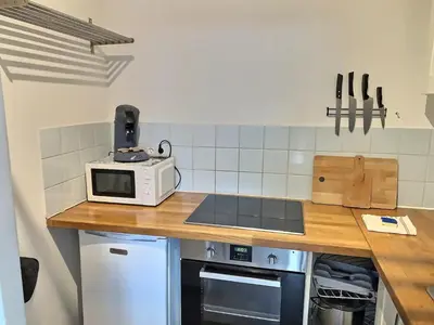 Cuisine ou kitchenette dans l'établissement Hossegor plage, un rêve pour les surfeurs !
