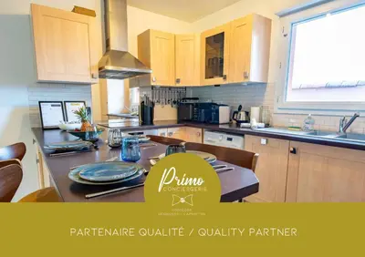 Cuisine ou kitchenette dans l'établissement L'appart des pins