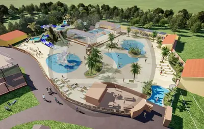 Piscine de l'établissement Pet Friendly Stacaravan In Aureilhan ou située à proximité