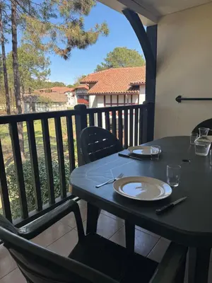 Balcon ou terrasse dans l'établissement Superbe appartement 6 personnes