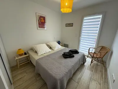Un ou plusieurs lits dans un hébergement de l'établissement Villa Océane