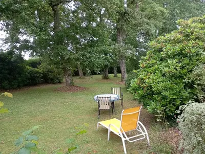 Jardin de l'établissement Charmant T1 avec jardin