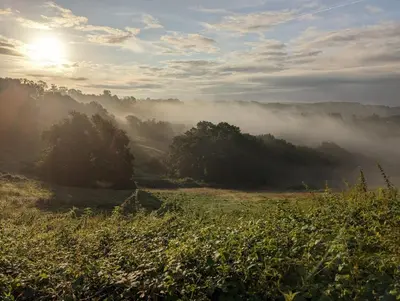 Paysage naturel près de la maison de vacances