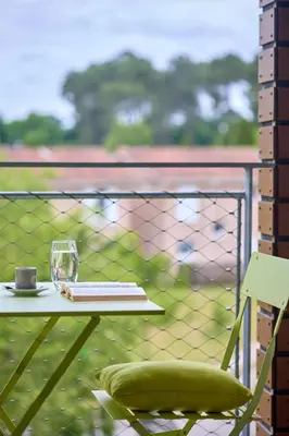 Balcon ou terrasse dans l'établissement Quality Aparthotel Mont-de-Marsan
