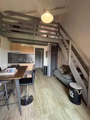 Cuisine ou kitchenette dans l'établissement Les Cottages 1 - Appartement au bord de l'océan