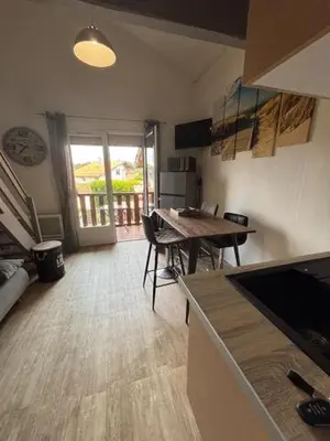 Cuisine ou kitchenette dans l'établissement Les Cottages 1 - Appartement au bord de l'océan