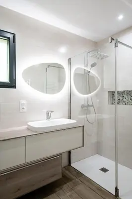 Salle de bains dans l'établissement Cabane 19
