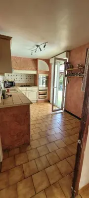 Cuisine ou kitchenette dans l'établissement House near Arcachon Bay