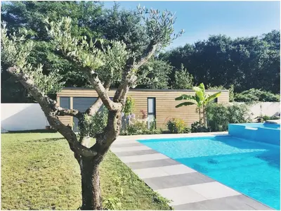 Piscine de l'établissement Villa de luxe tout confort ou située à proximité
