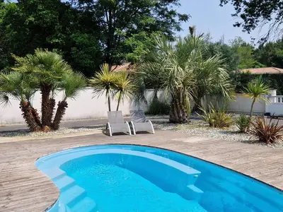 Piscine de l'établissement Beautiful Villa Landaise , pool, garden, 4 bedrooms ou située à proximité