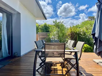 Balcon ou terrasse dans l'établissement Villa La Pignotte 2 min de la plage