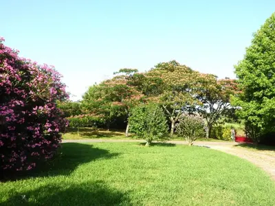Jardin de l'établissement Appartement de 2 chambres en rez-de-chaussée d'une maison