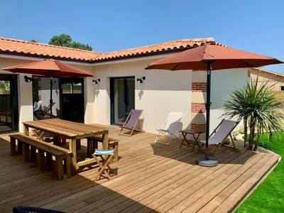 Terrasse ou espace extérieur de l'établissement Villa vacances Bassin d'Arcachon