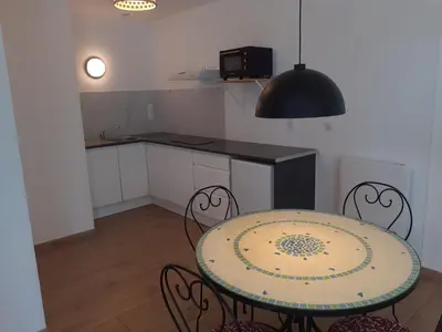 Cuisine ou kitchenette dans l'établissement Max studio