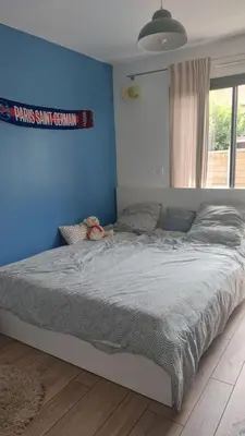 Un ou plusieurs lits dans un hébergement de l'établissement Villa Cocooning Bassin d'Arcachon