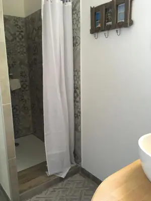 Salle de bains dans l'établissement Mon chalet