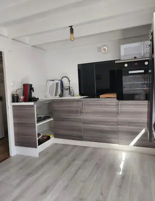 Cuisine ou kitchenette dans l'établissement Océan glamping