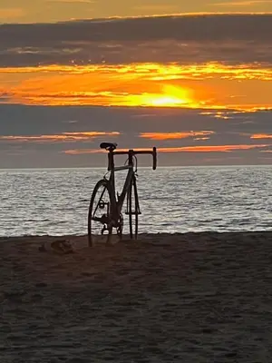 Lever ou coucher de soleil vu de le chalet ou à proximité