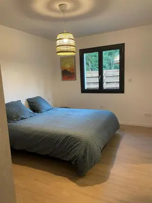 Un ou plusieurs lits dans un hébergement de l'établissement New house for 8 people