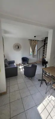 Coin salon dans l'établissement La Rose des Landes