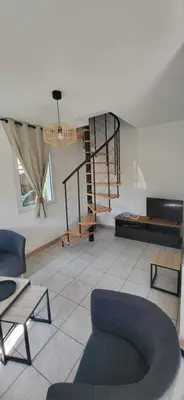 Coin salon dans l'établissement La Rose des Landes