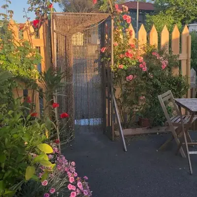 Deux studios bois terrasse jardin bassin et océan