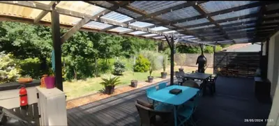 Jardin de l'établissement Maison Entre lac et océan